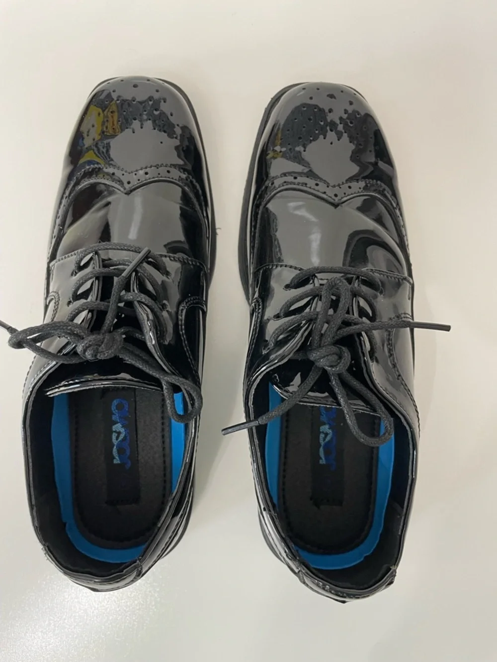 Josmo Boys Black Mirror Shine Dress Shoes, size 4